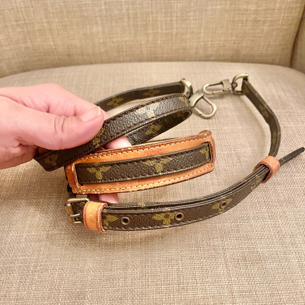 Authentic Louis Vuitton monogram crossbody strap 46.52” long
